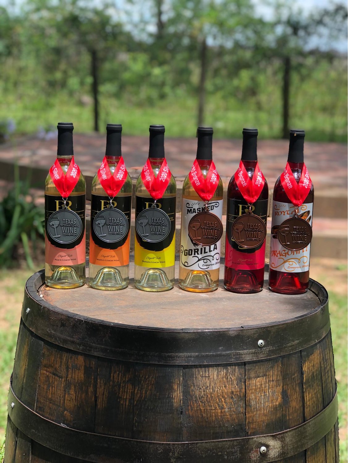 ErmaRose Winery makes an assortment of wines that have won awards.